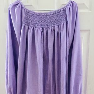 Smocked Flannel Nightgown